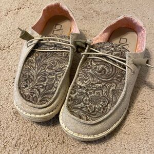 Custom Hey Dude with Embossed Leather Top
